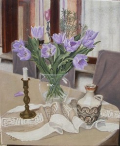 Stilleven ,techniek olie op doek